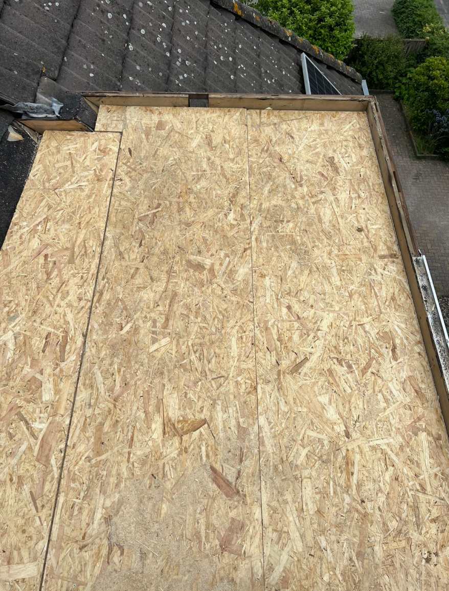 Houtbeschot voor renovatie