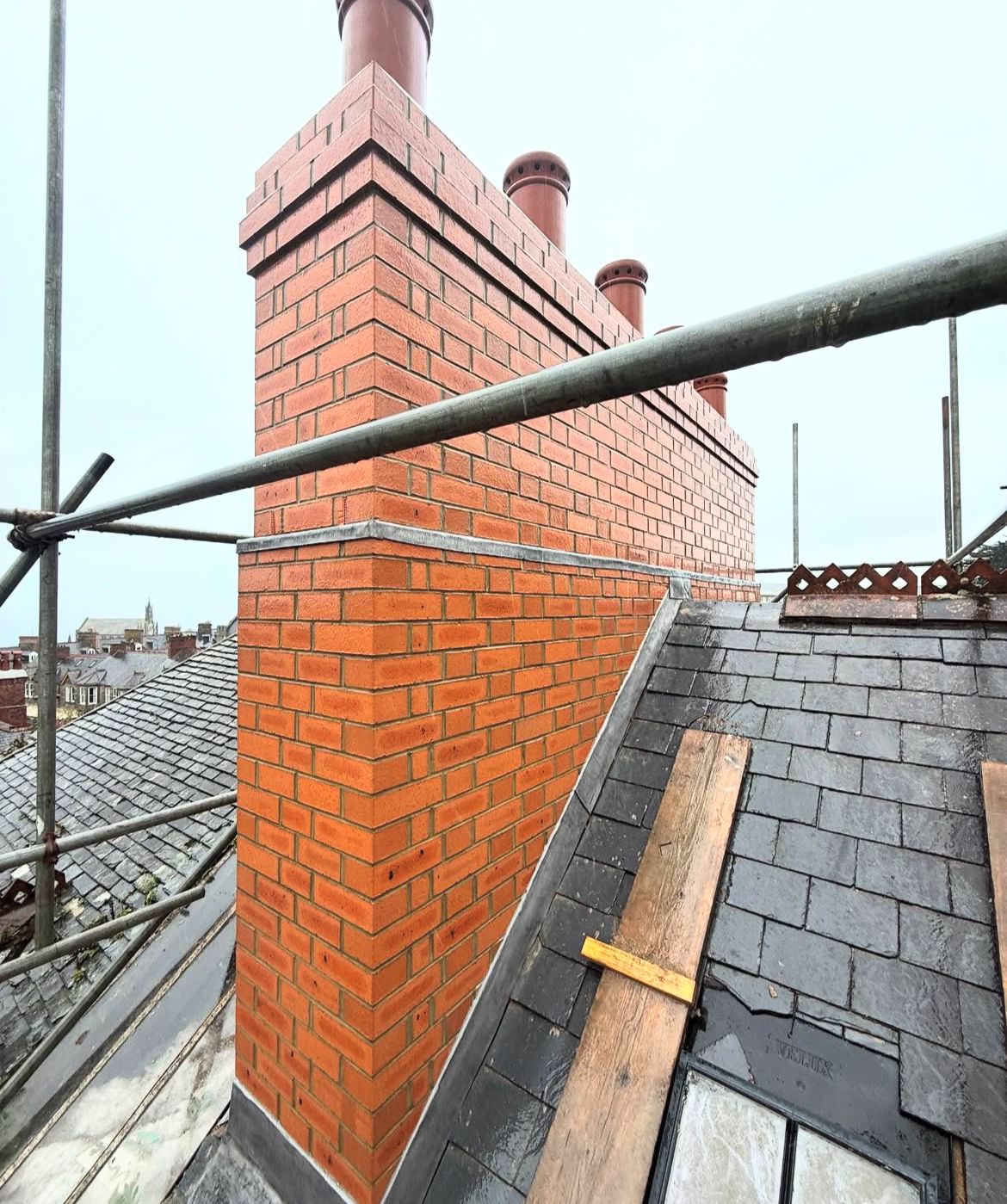 Schoorsteendetail door Kooymans Dakdekkers